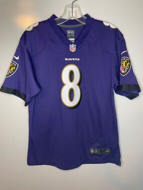 NFL Nike On field Baltimore Ravens Lamar Jackson Jersey Kids Large